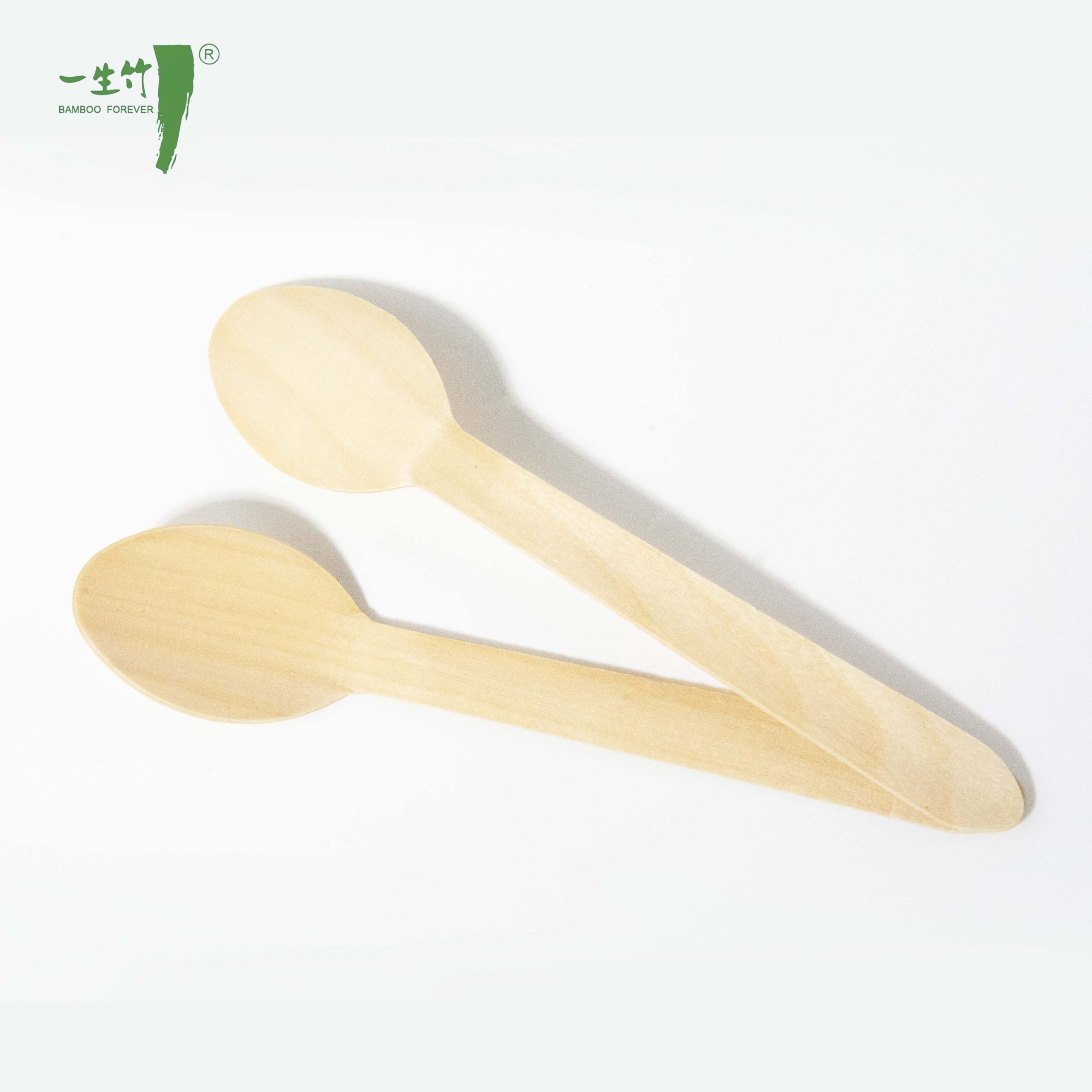 Заводская цена пластиковые упакованные деревянные одноразовые ложки