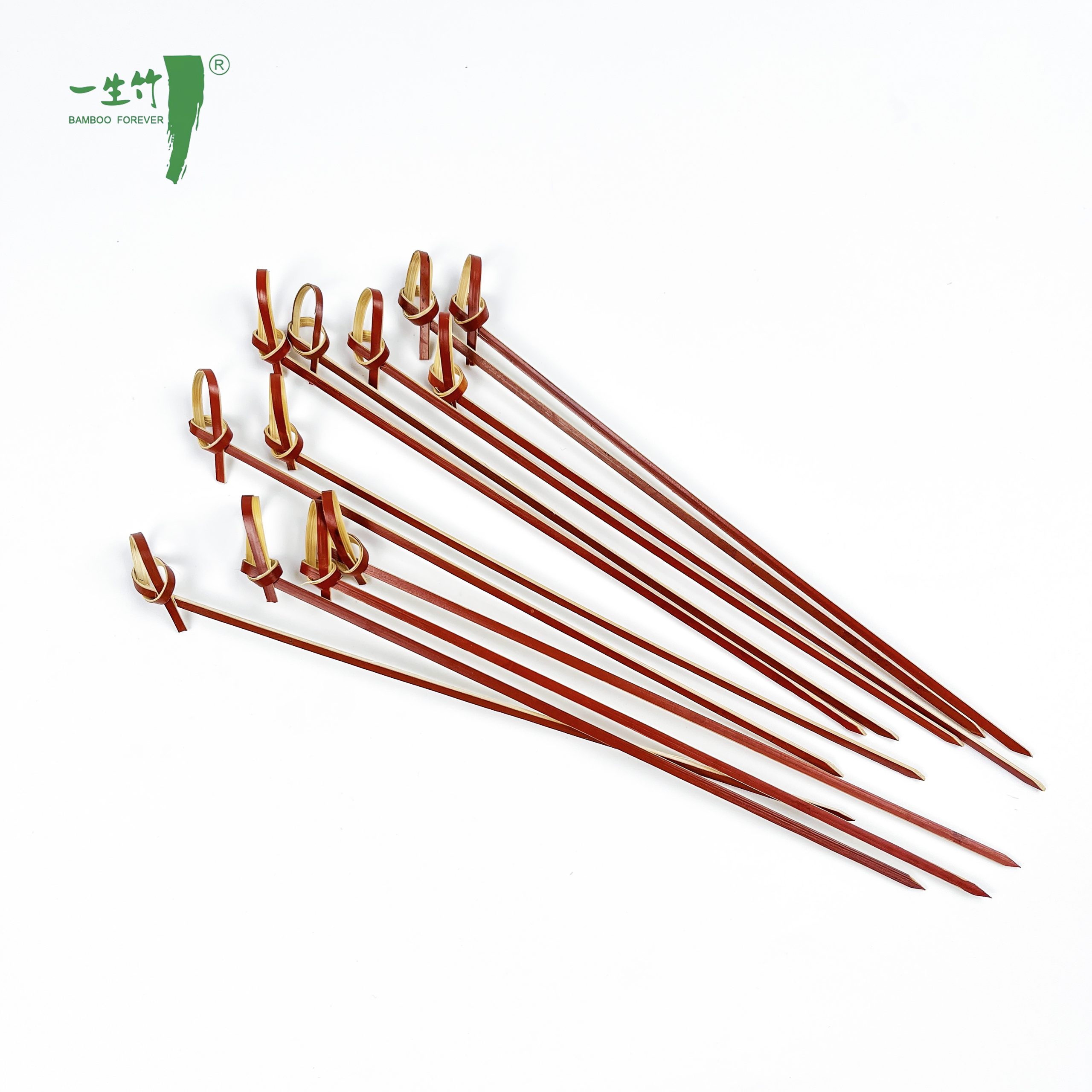 Высококачественные бамбуковые шпажки с красными узлами для вечеринок