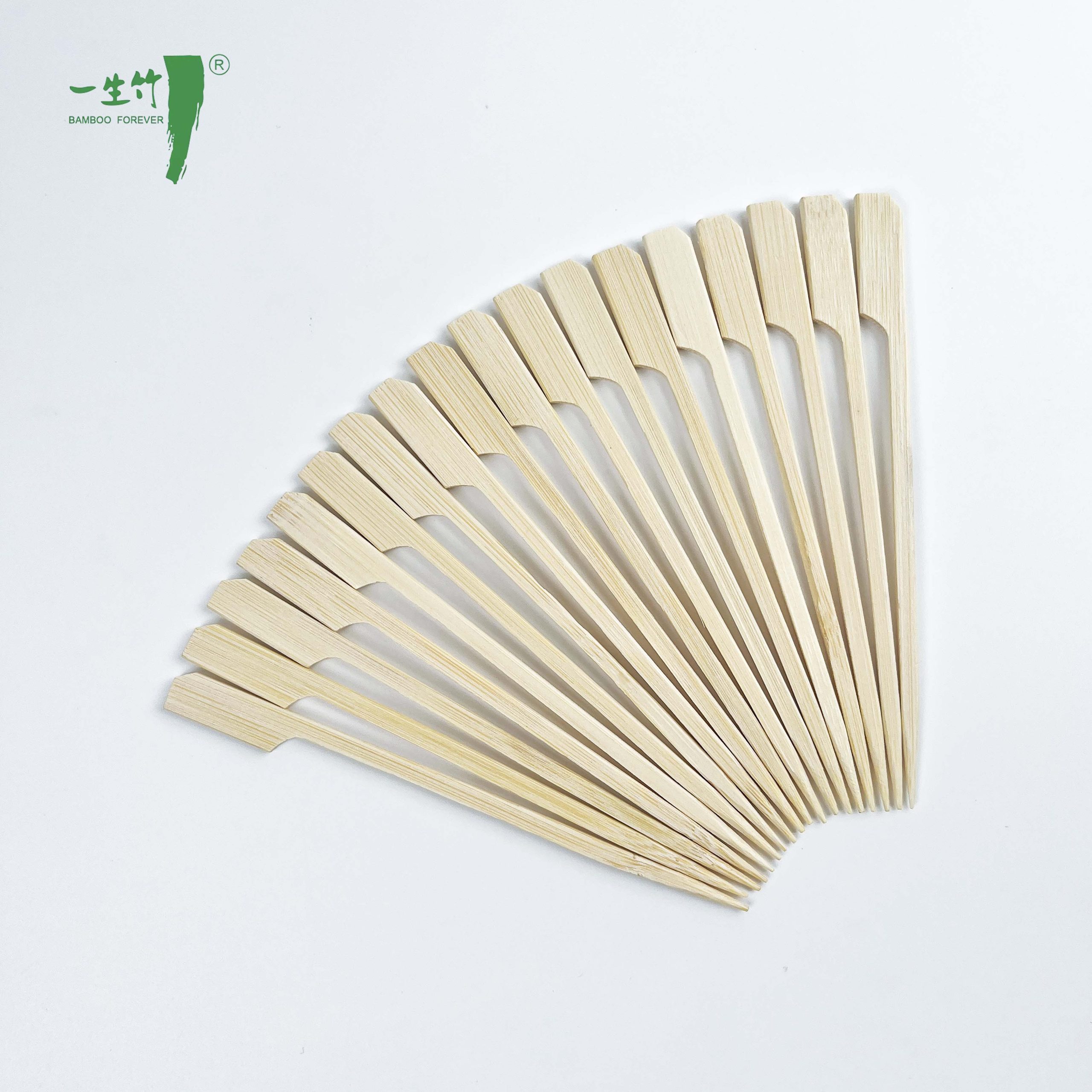 Оптовые индивидуальные одноразовые бамбуковые лопатки для барбекю Teppo